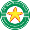 Green swimming badge