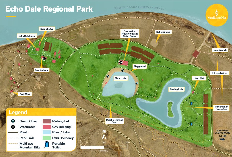 Echo Dale Regional Park map
